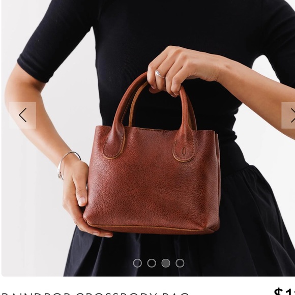 Portland Leather Handbags - Portland Leather SMALL raindrop Crossbody Bag